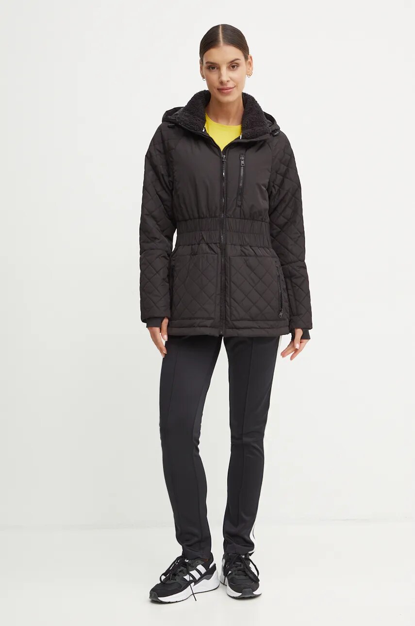 Куртка Dkny жіноча колір чорний перехідна DP4J9504