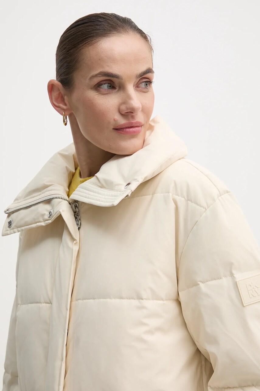 Куртка Dkny жіноча колір бежевий зимова D2G4A178