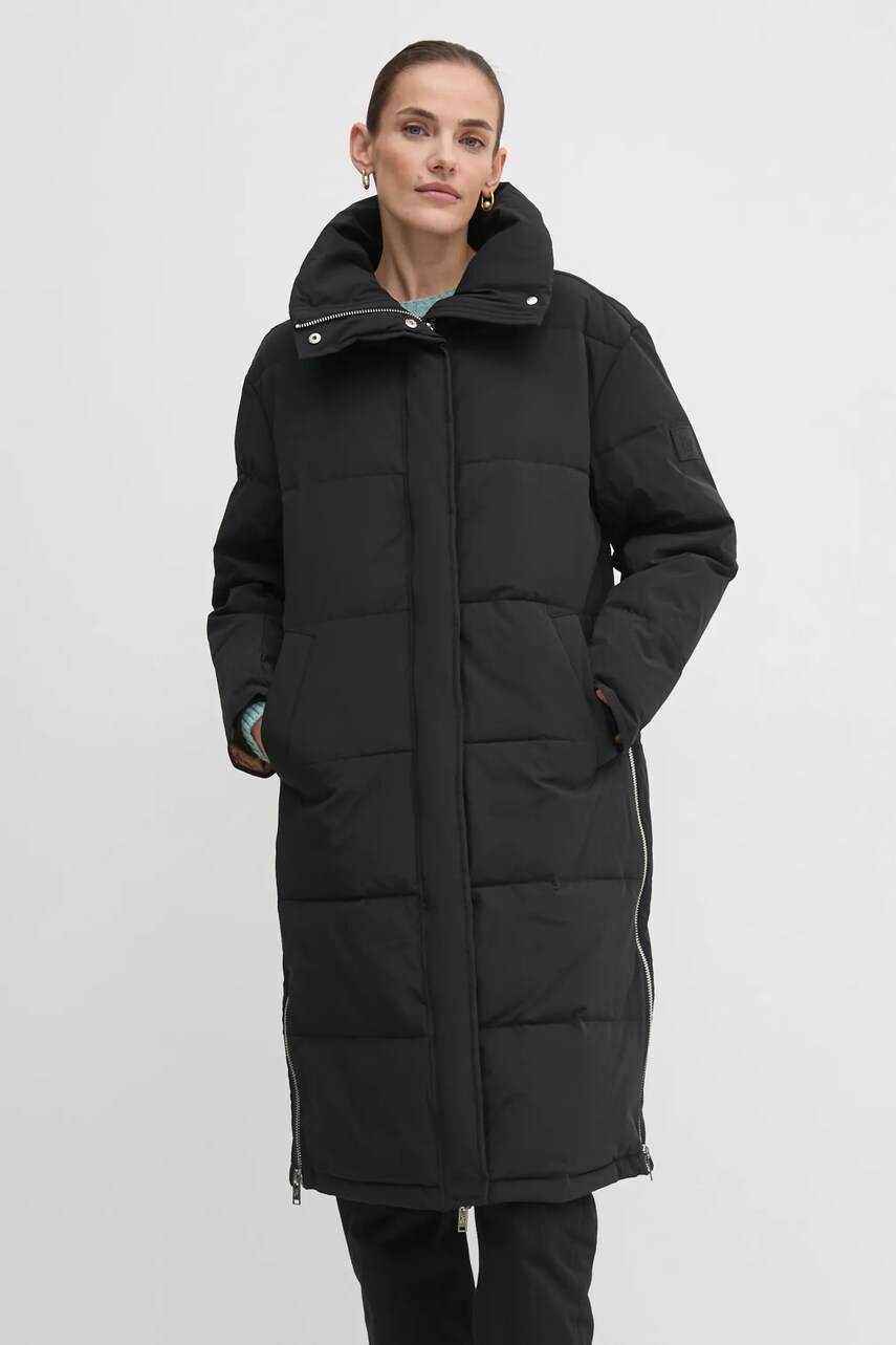Куртка Dkny жіноча колір чорний зимова D2G4A178