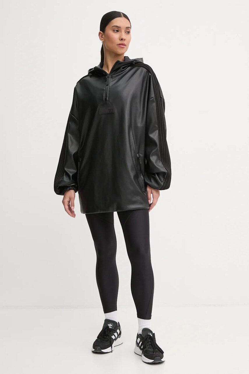 Спортивна куртка EA7 Emporio Armani колір чорний перехідна oversize TNGOZ.6DUB29