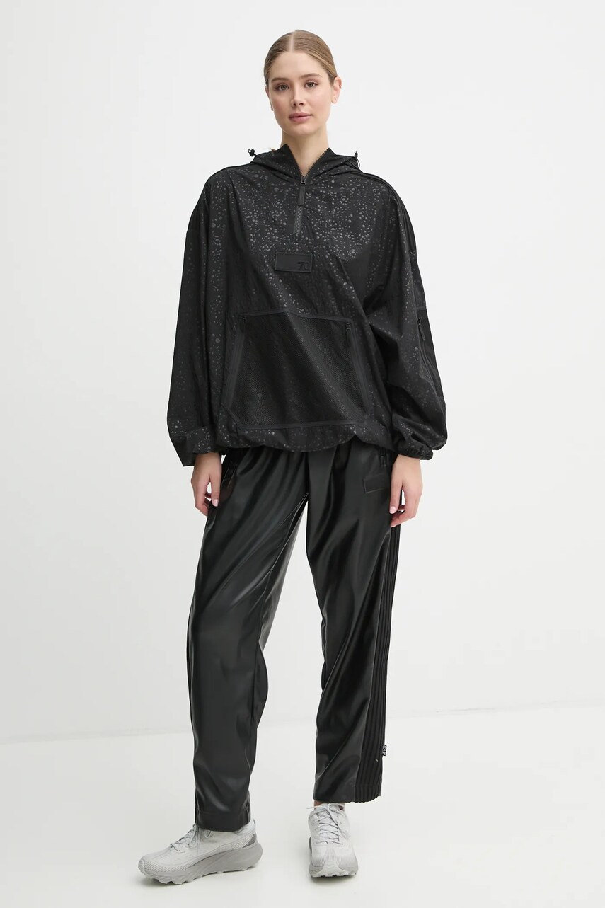 Спортивна куртка EA7 Emporio Armani колір чорний перехідна oversize TNGLZ.6DUB39