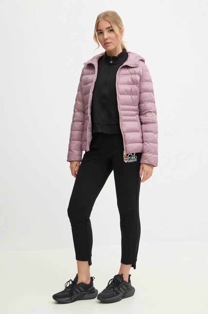 Куртка EA7 Emporio Armani жіноча колір рожевий зимова TN88Z.6DTB04