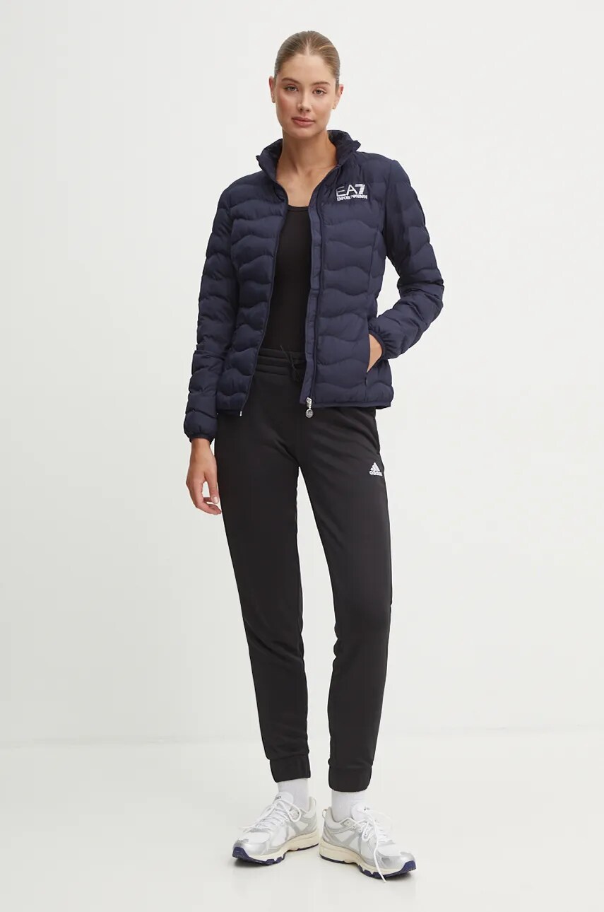 Куртка EA7 Emporio Armani жіноча колір синій перехідна TNF8Z.8NTB21