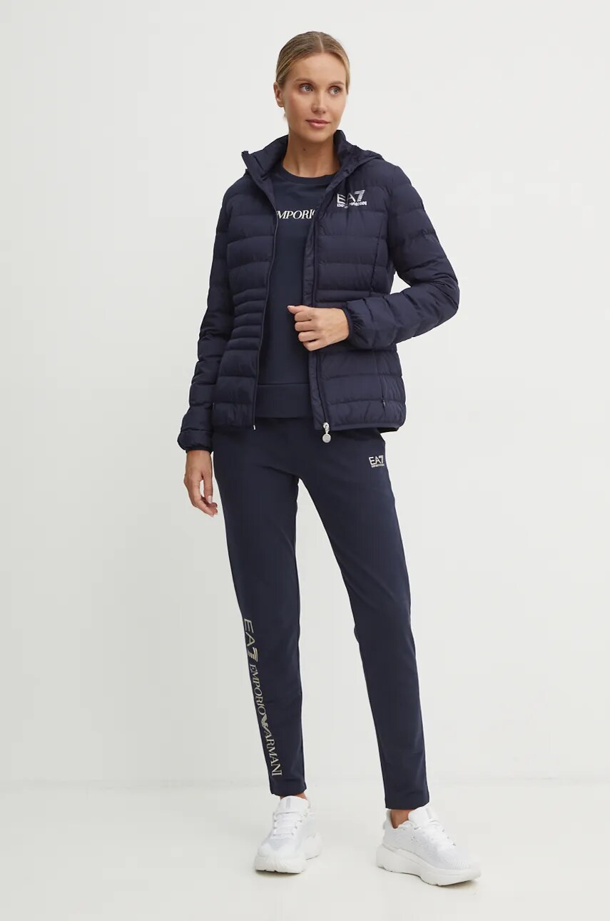 Куртка EA7 Emporio Armani жіноча колір синій перехідна TNF8Z.8NTB23