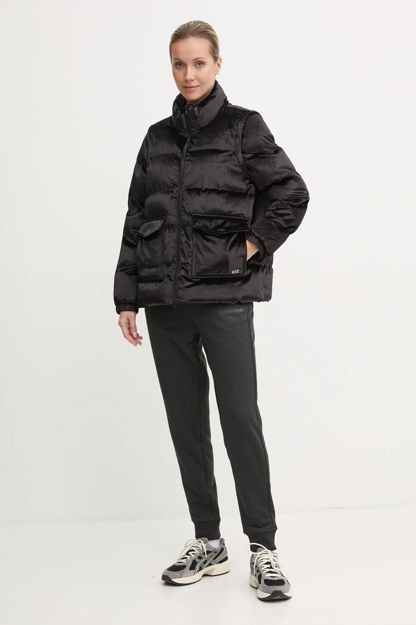 Куртка EA7 Emporio Armani жіноча колір чорний зимова TNGBZ.6DTB06