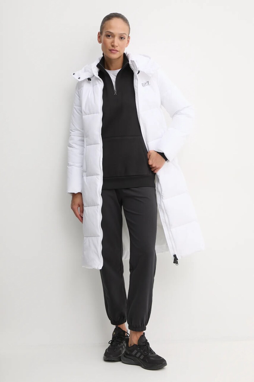 Куртка EA7 Emporio Armani жіноча колір білий зимова TN8AZ.6DTL01