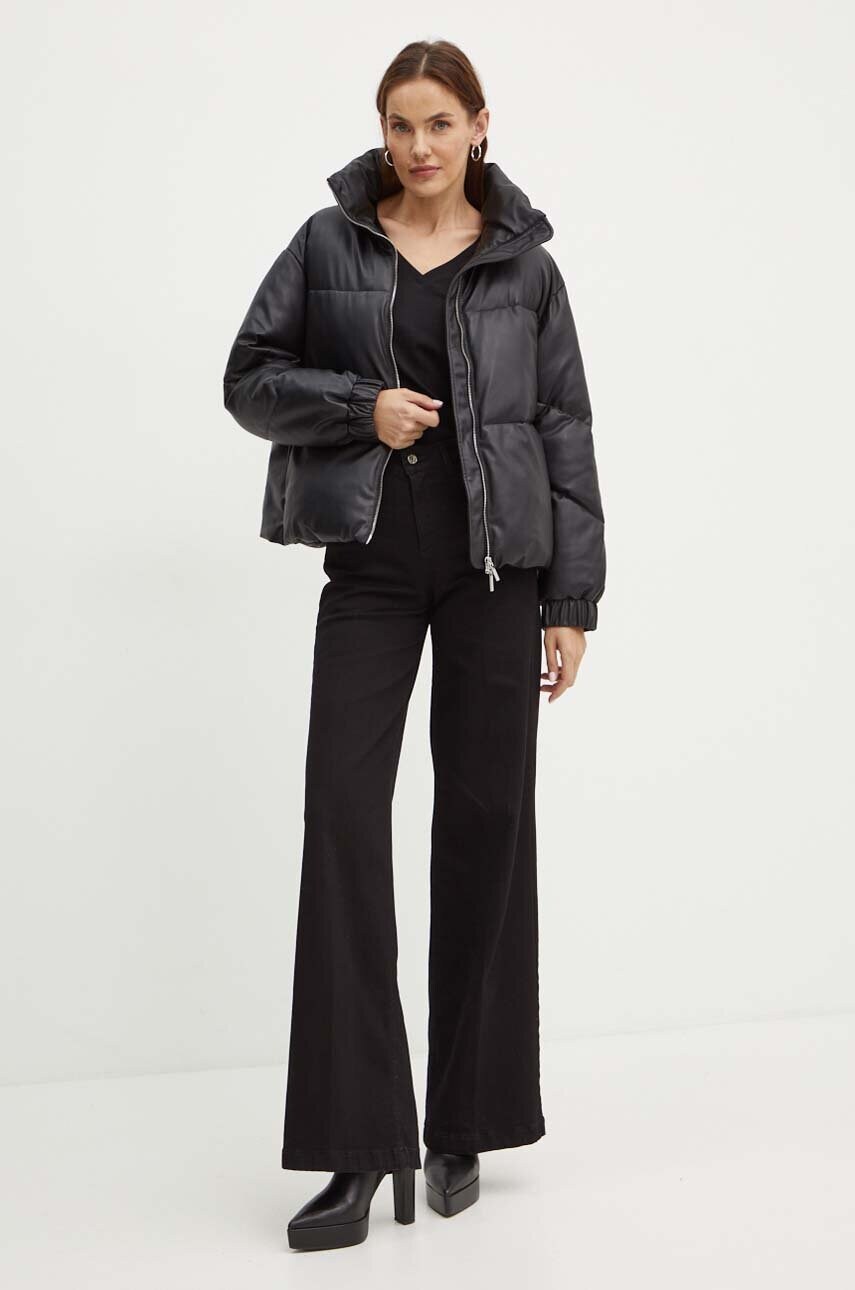 Куртка Armani Exchange жіноча колір чорний зимова oversize 6DYB21 YNNYZ