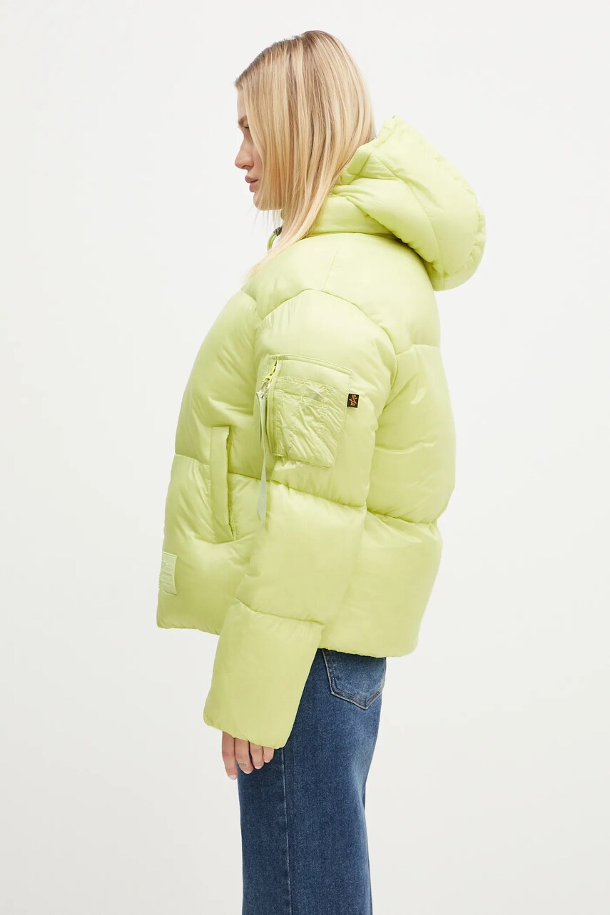 Куртка Alpha Industries жіноча колір зелений зимова 148006