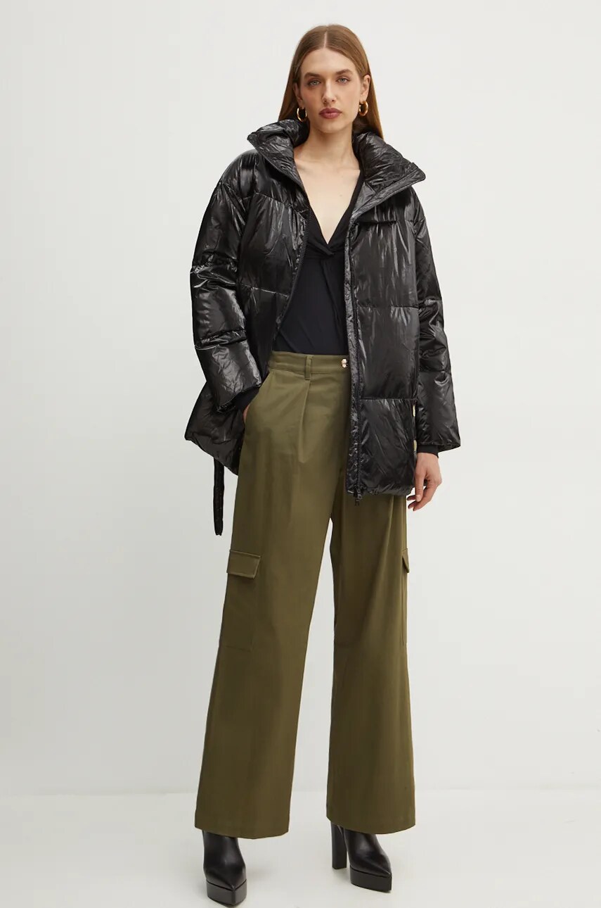 Куртка Armani Exchange жіноча колір чорний перехідна 6DYB32 YN1YZ