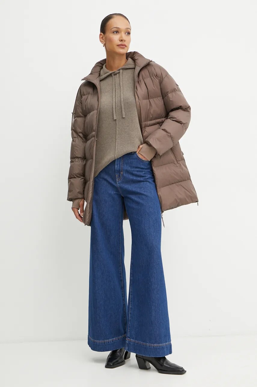 Куртка Max Mara Leisure жіноча колір коричневий зимова 2426486068600