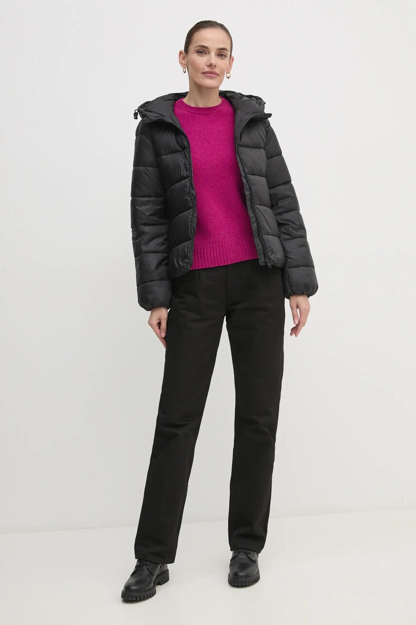 Куртка United Colors of Benetton жіноча колір чорний зимова 2NIWDN079
