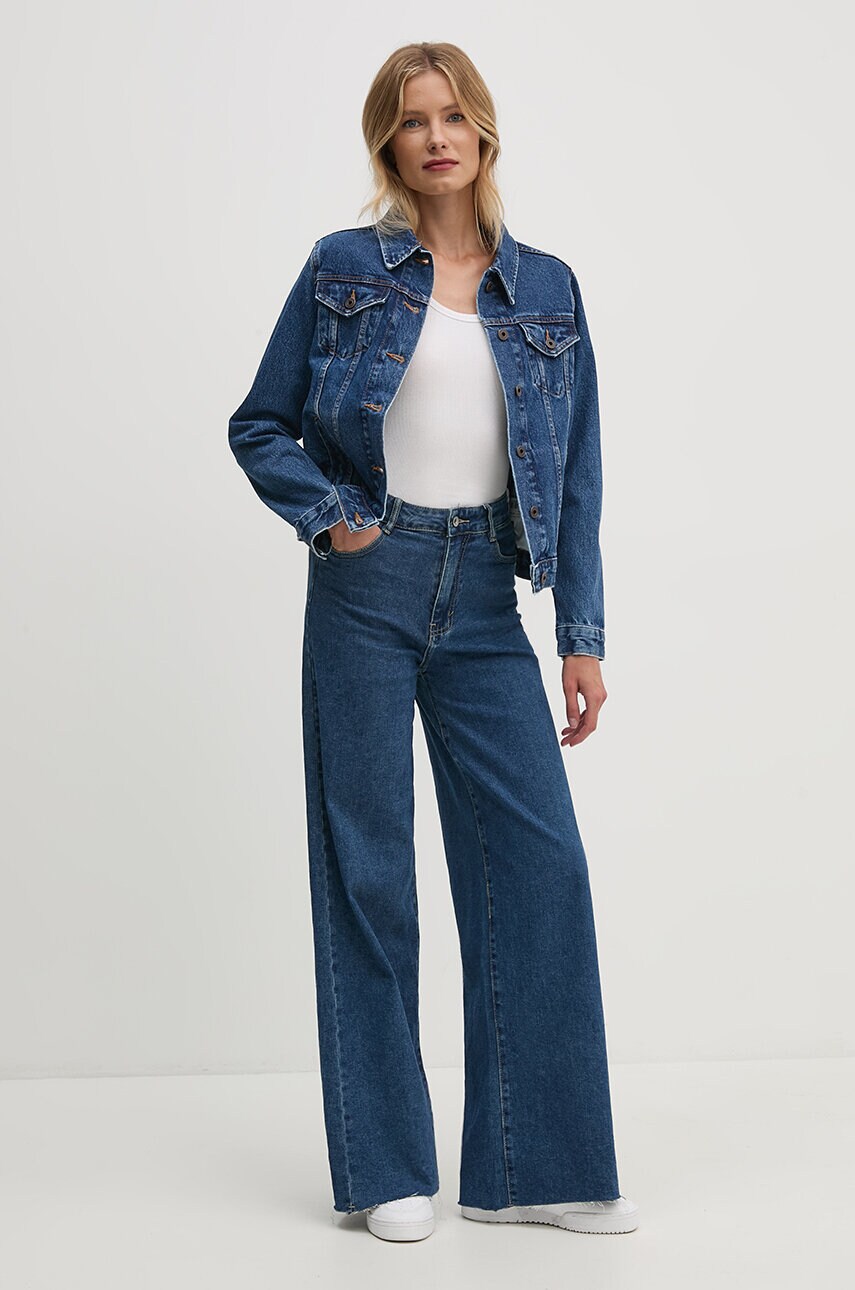 Джинсова куртка Pepe Jeans REGULAR JACKET жіноча колір синій перехідна PL402432CT9