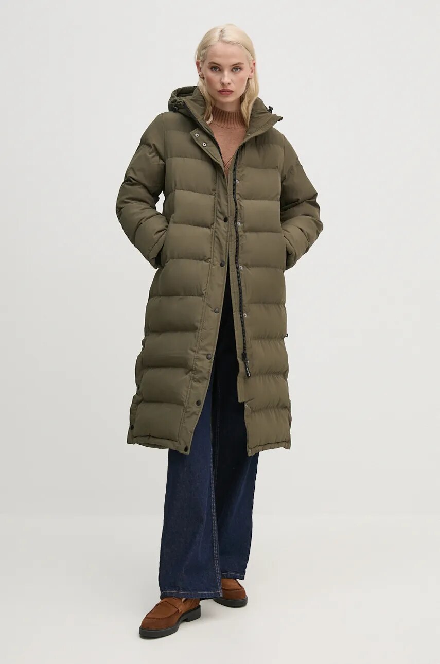 Куртка Pepe Jeans BIBI LONG жіноча колір зелений зимова PL402437