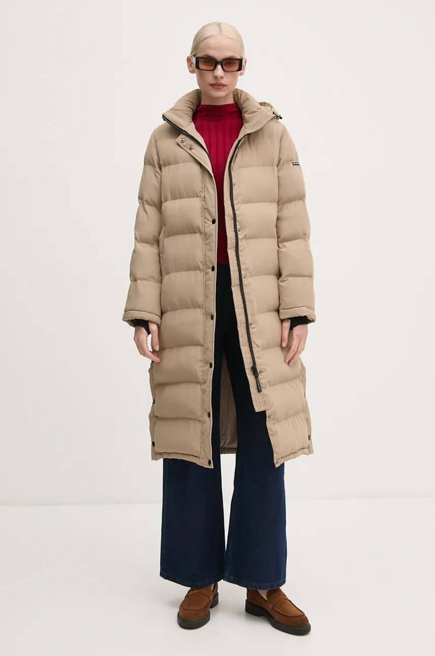 Куртка Pepe Jeans BIBI LONG жіноча колір бежевий зимова PL402437