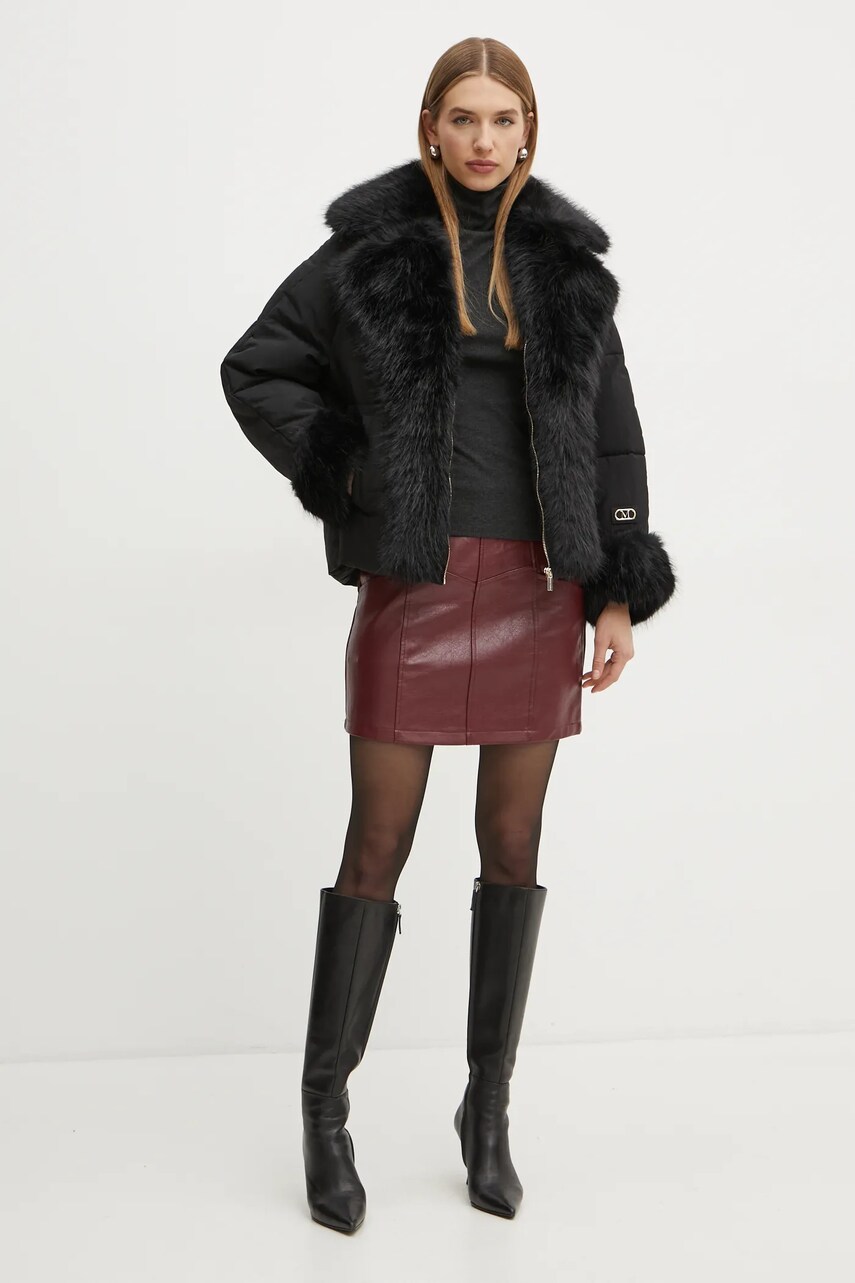 Куртка Marciano Guess ZOE жіноча колір чорний зимова 4BGL15 7188A