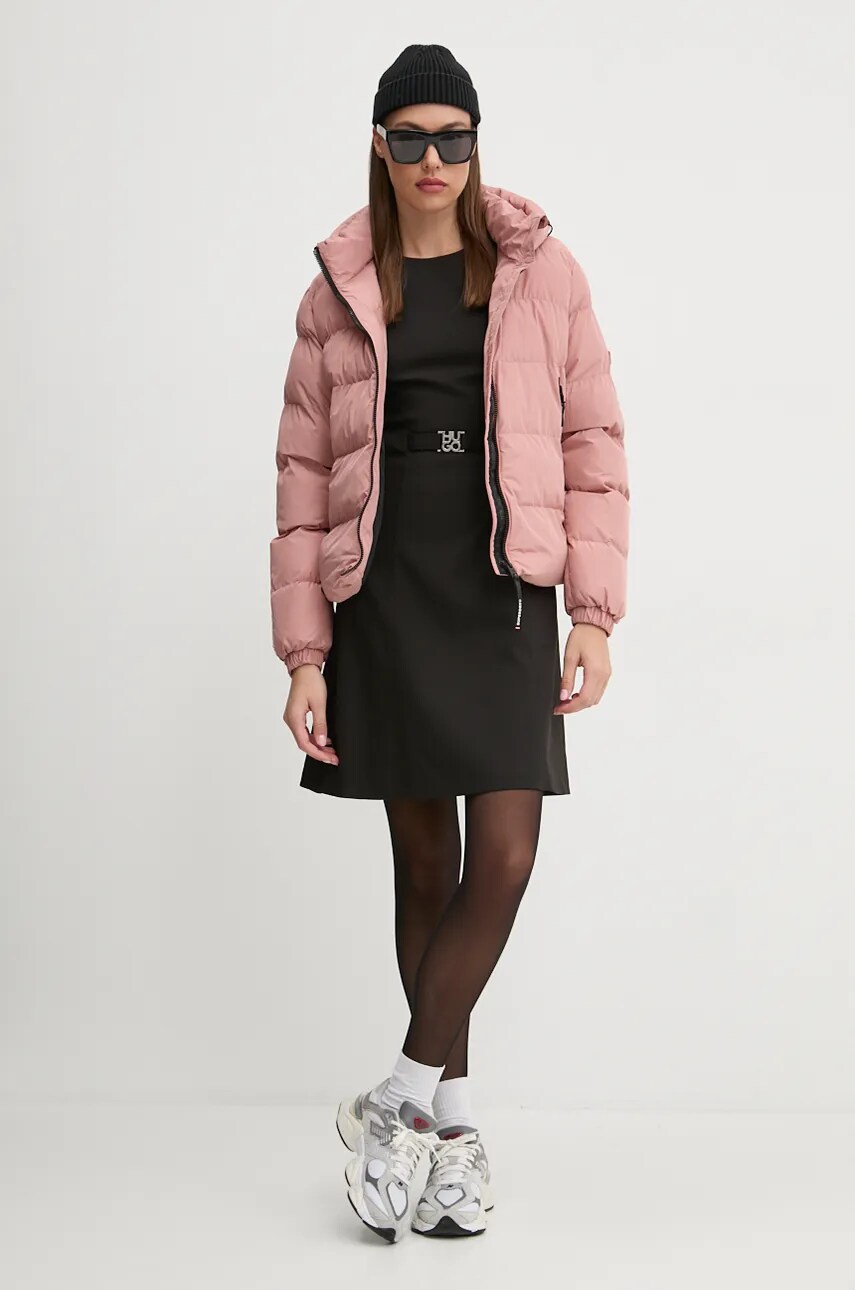 Куртка Superdry жіноча колір рожевий зимова W5011721A-MIP