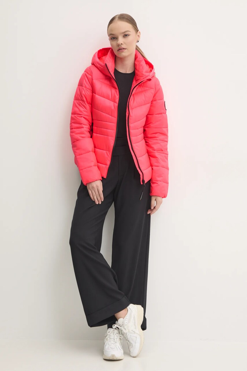 Куртка Superdry жіноча колір рожевий зимова W5011724A-1ZP