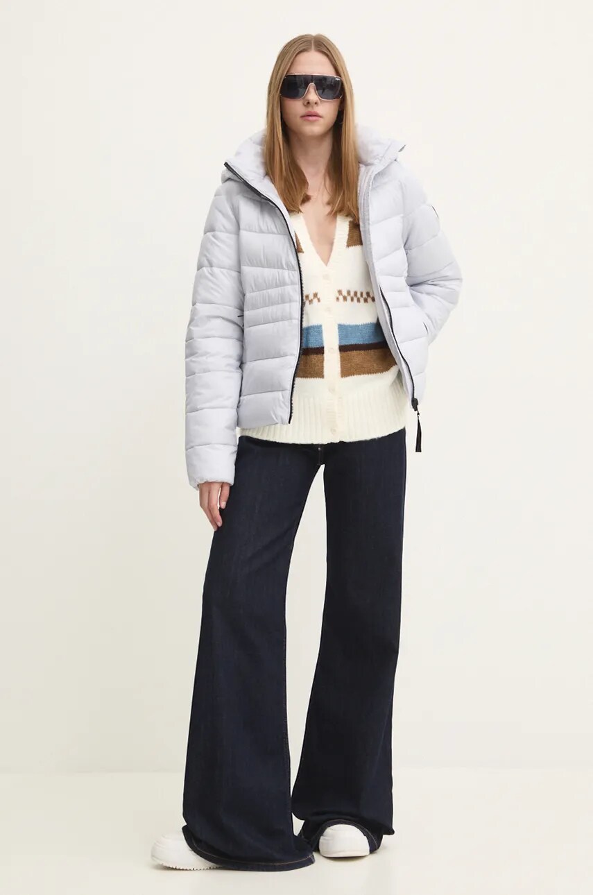 Куртка Superdry жіноча колір сірий зимова W5011724A-B9M