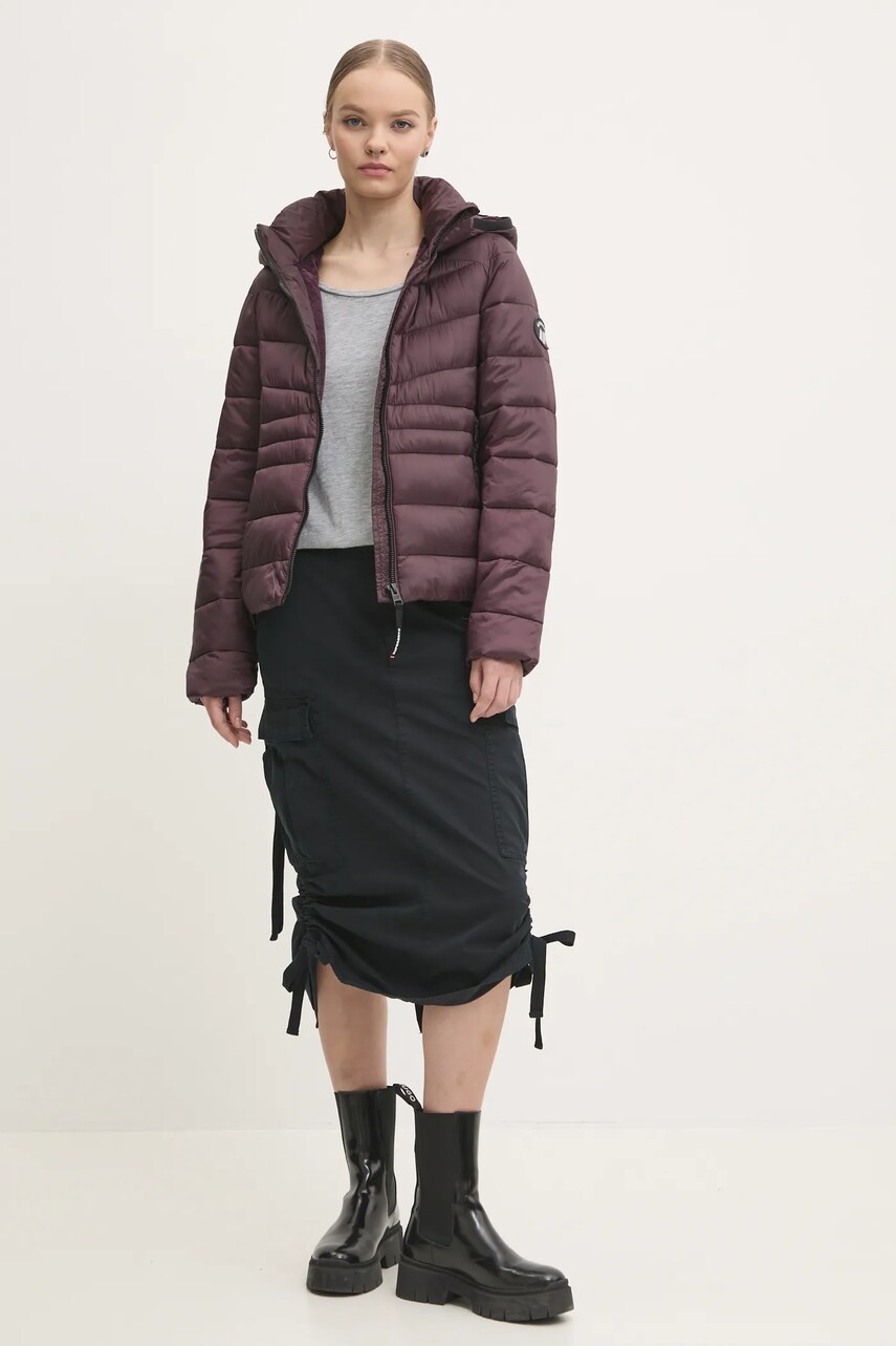 Куртка Superdry жіноча колір фіолетовий зимова W5011724A-C4J