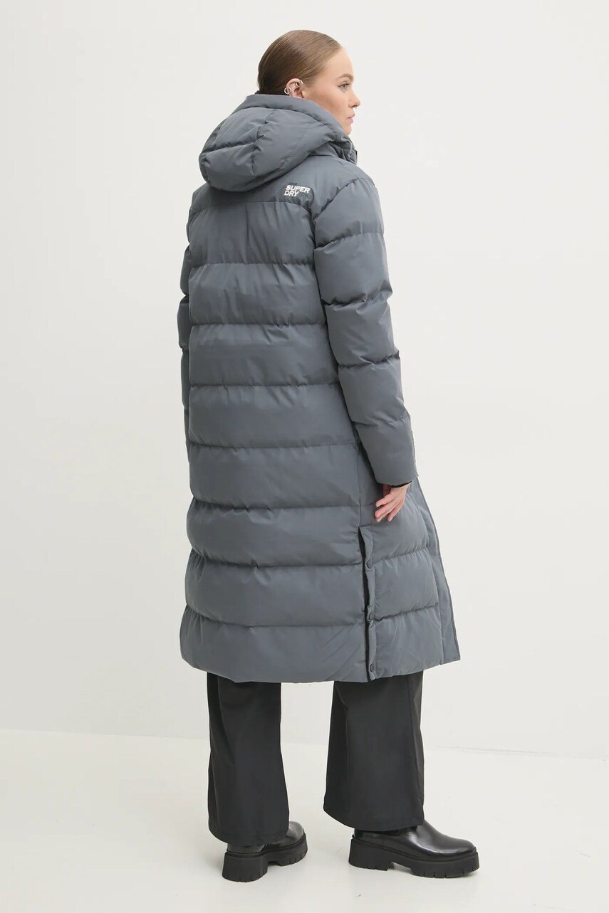 Куртка Superdry жіноча колір сірий зимова W5011738A-PIJ
