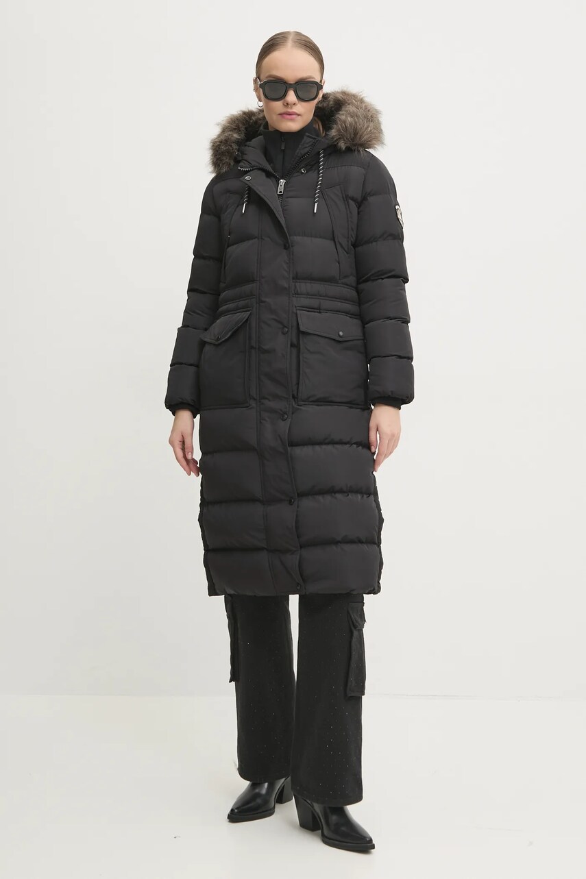 Куртка Superdry жіноча колір чорний зимова W5011788A-02A