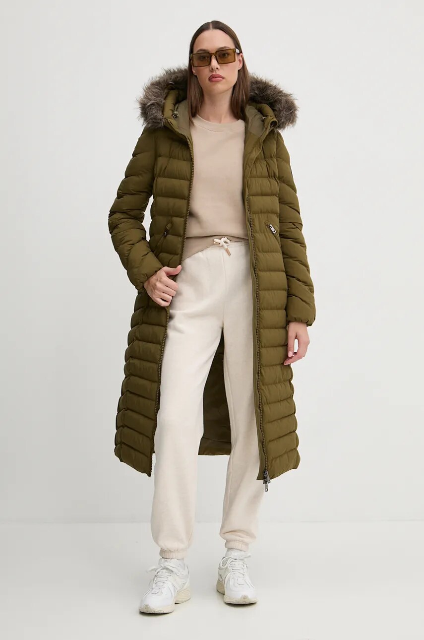 Куртка Superdry жіноча колір зелений зимова W5011790A-GMJ