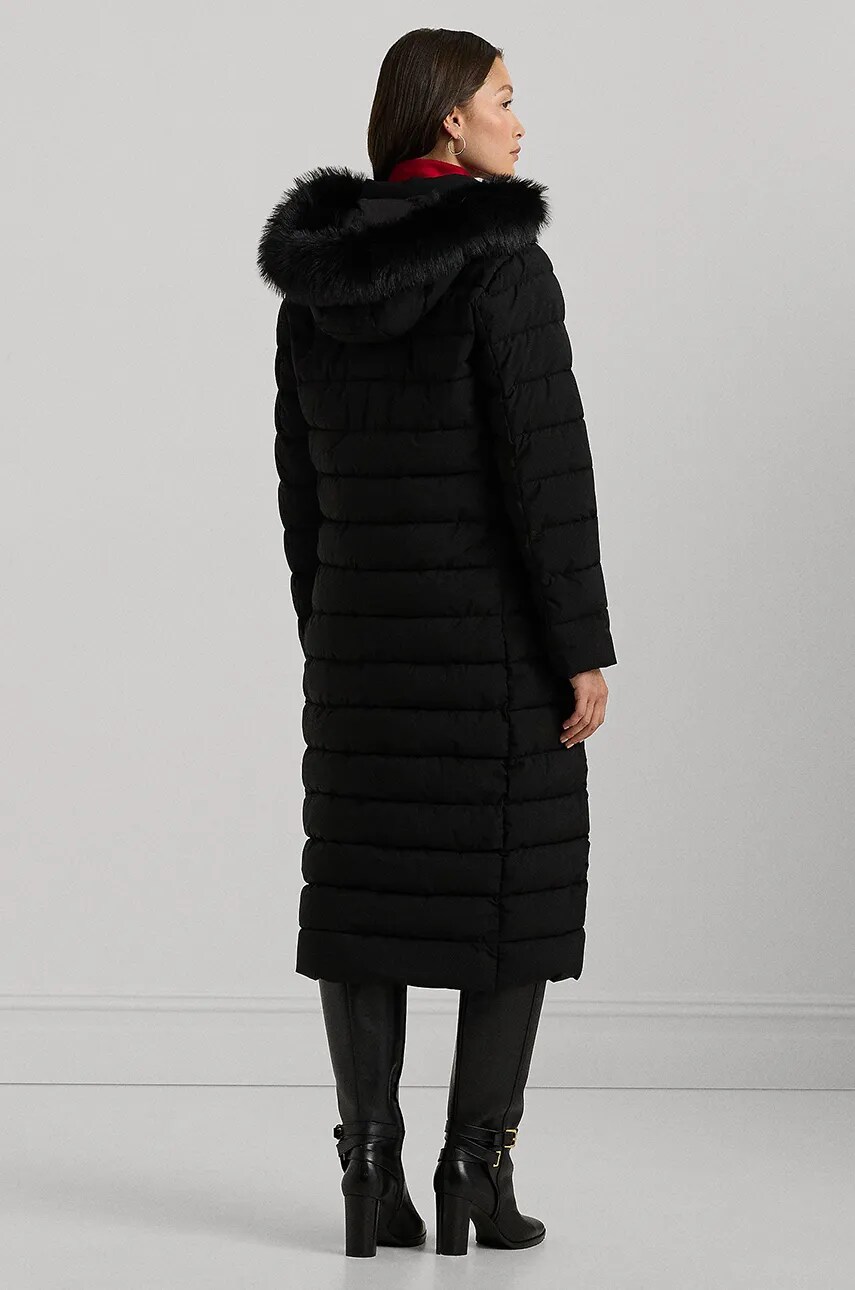 Пальто Lauren Ralph Lauren жіноче колір чорний зимова 297957502