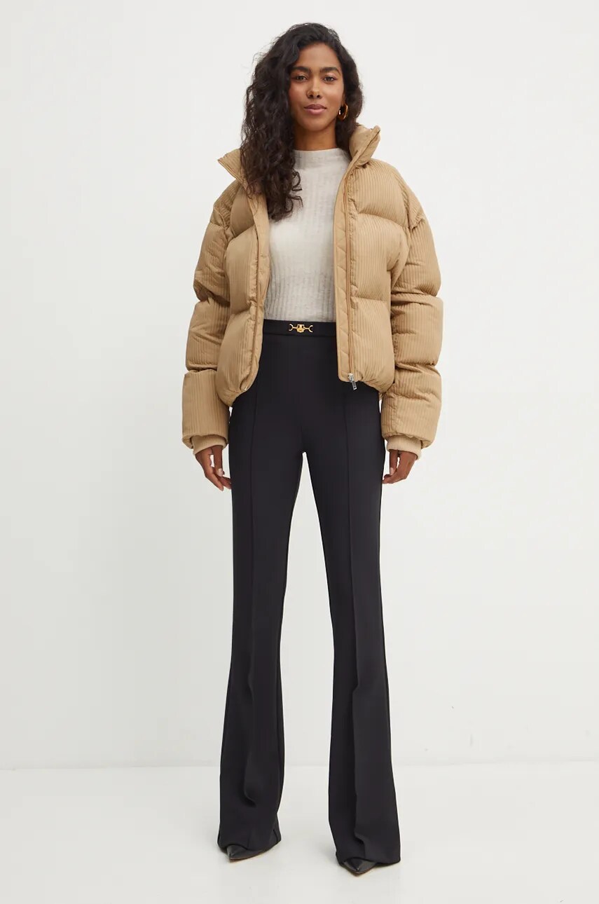 Куртка BOSS жіноча колір бежевий зимова oversize 50524026