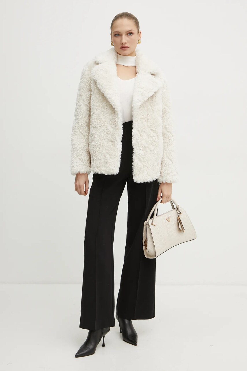 Куртка Guess CRISTEL жіноча колір бежевий перехідна W4BL15 WGHY0