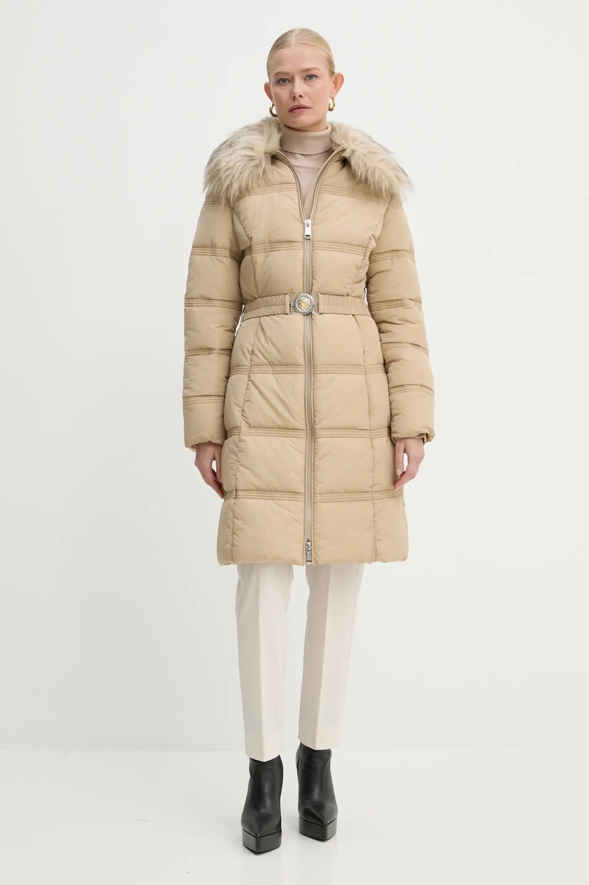 Куртка Guess MARISOL жіноча колір бежевий зимова W4BL44 WGK22
