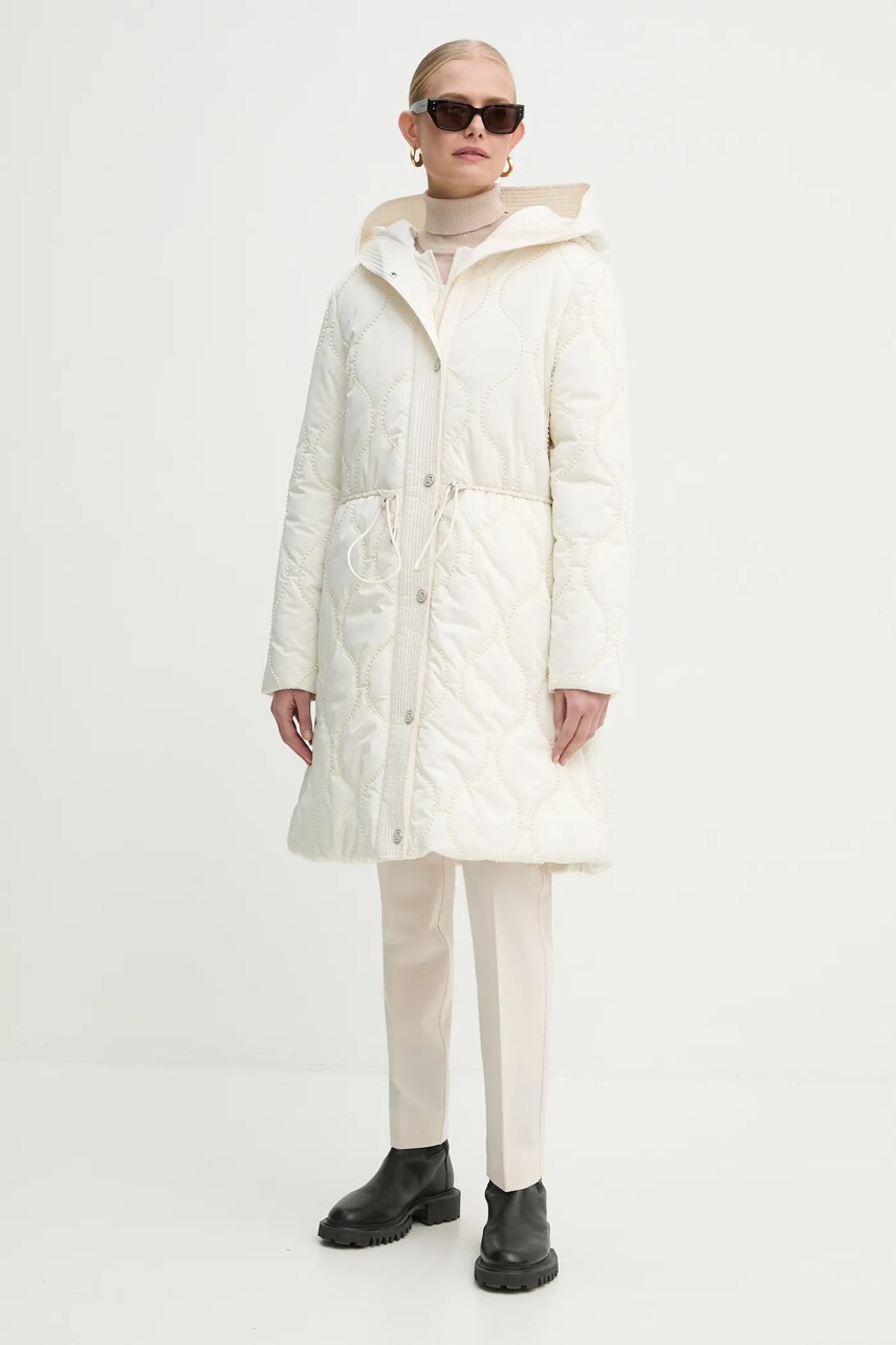 Куртка Guess MAITE жіноча колір бежевий зимова W4BL56 WGL30