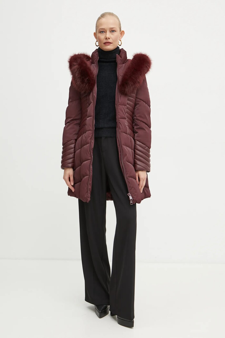 Куртка Guess OXANA жіноча колір бордовий зимова W4BL61 WGLZ0