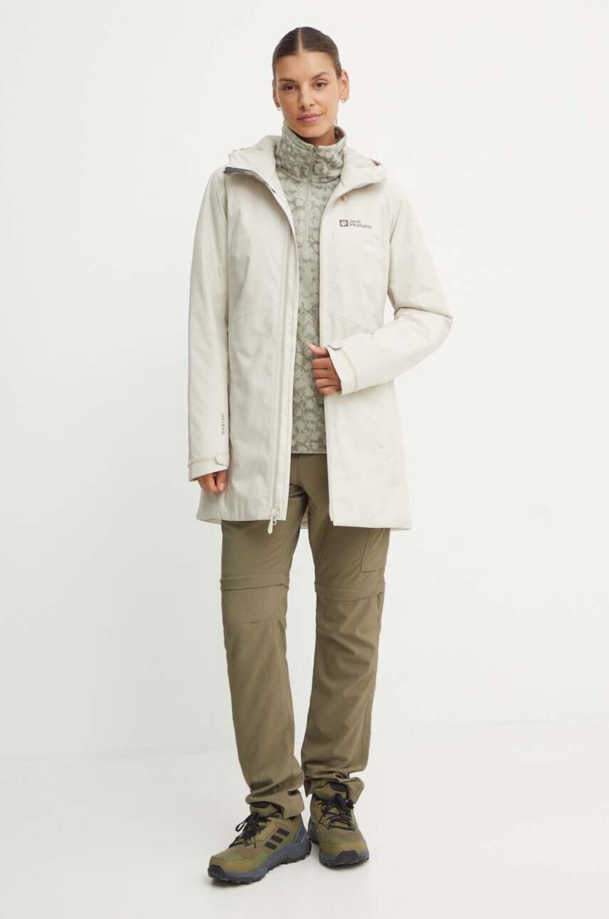 Куртка outdoor Jack Wolfskin Heidelstein колір сірий 1115681