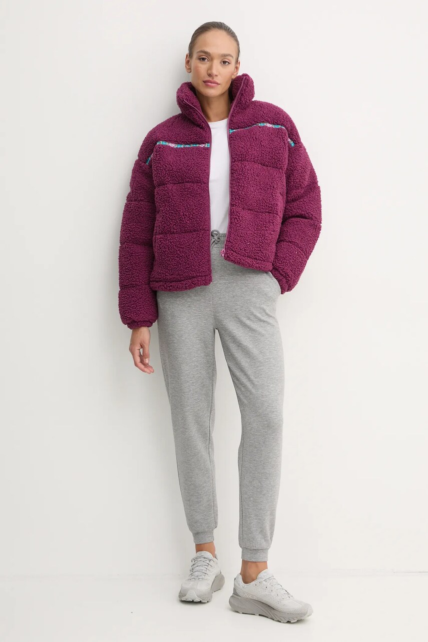 Куртка Billabong Sherpa Puffer жіноча колір фіолетовий зимова EBJJK00141