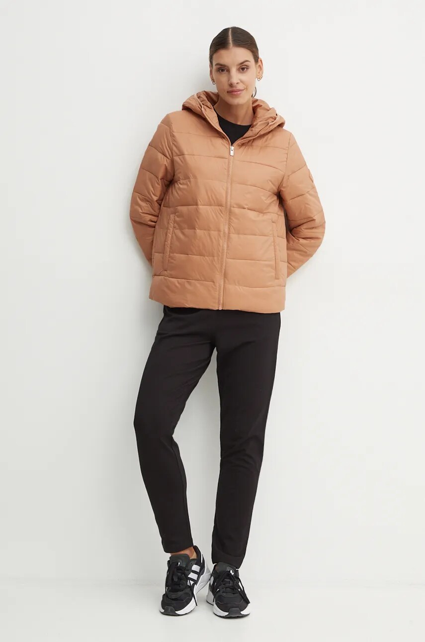 Куртка Roxy Wind Bliss Hooded жіноча колір коричневий перехідна ERJJK03618