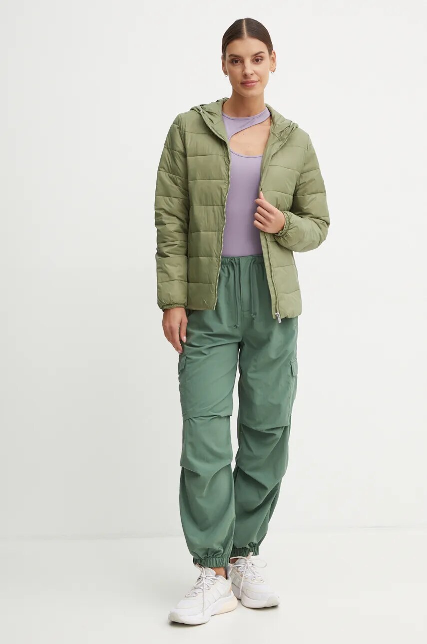 Куртка Roxy Wind Bliss Hooded жіноча колір зелений перехідна ERJJK03618