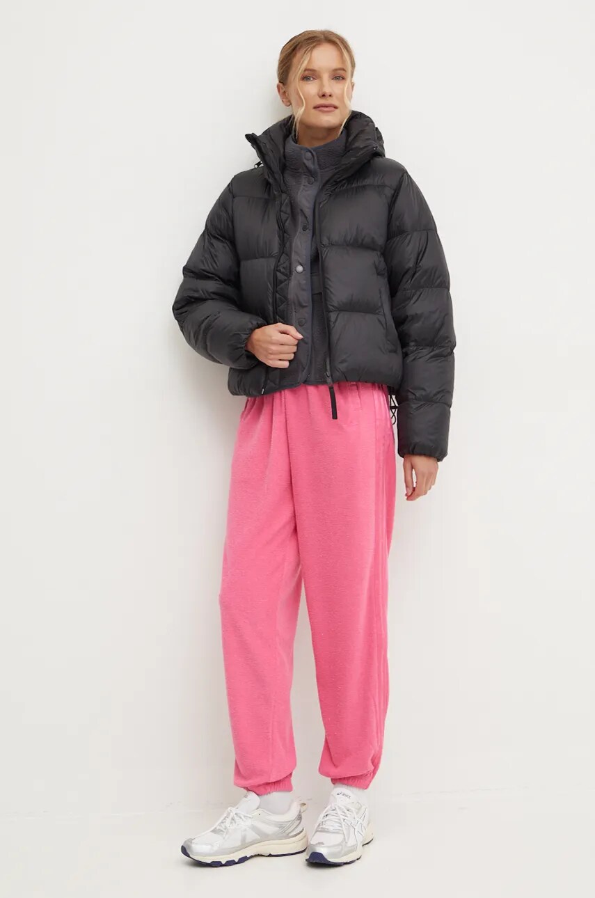 Пухова куртка adidas Originals Regen Down Puff жіноча колір чорний зимова IW8368