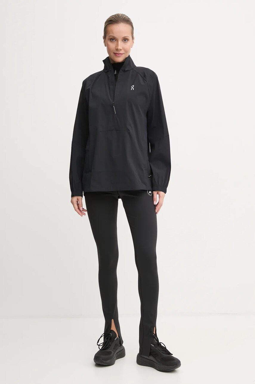 Куртка для тренувань ON running All Day колір чорний перехідна oversize 1WE30410553
