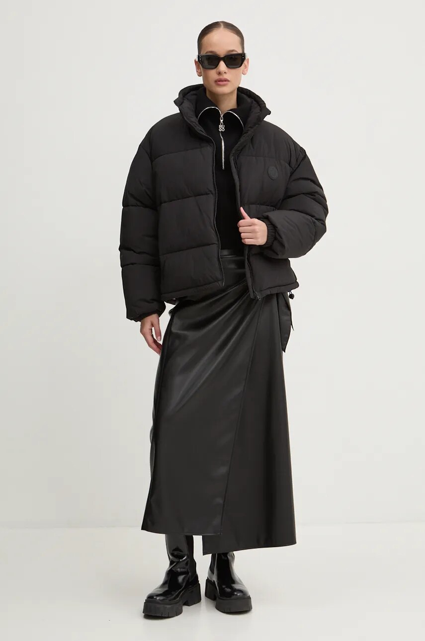 Куртка Hugo Blue жіноча колір чорний зимова oversize 50522262