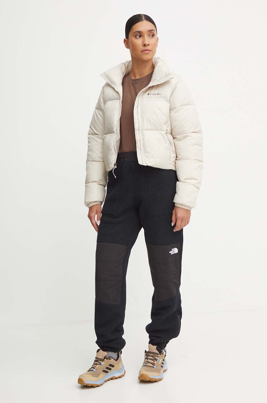 Куртка Columbia Puffect Colorblock жіноча колір бежевий зимова 2088501