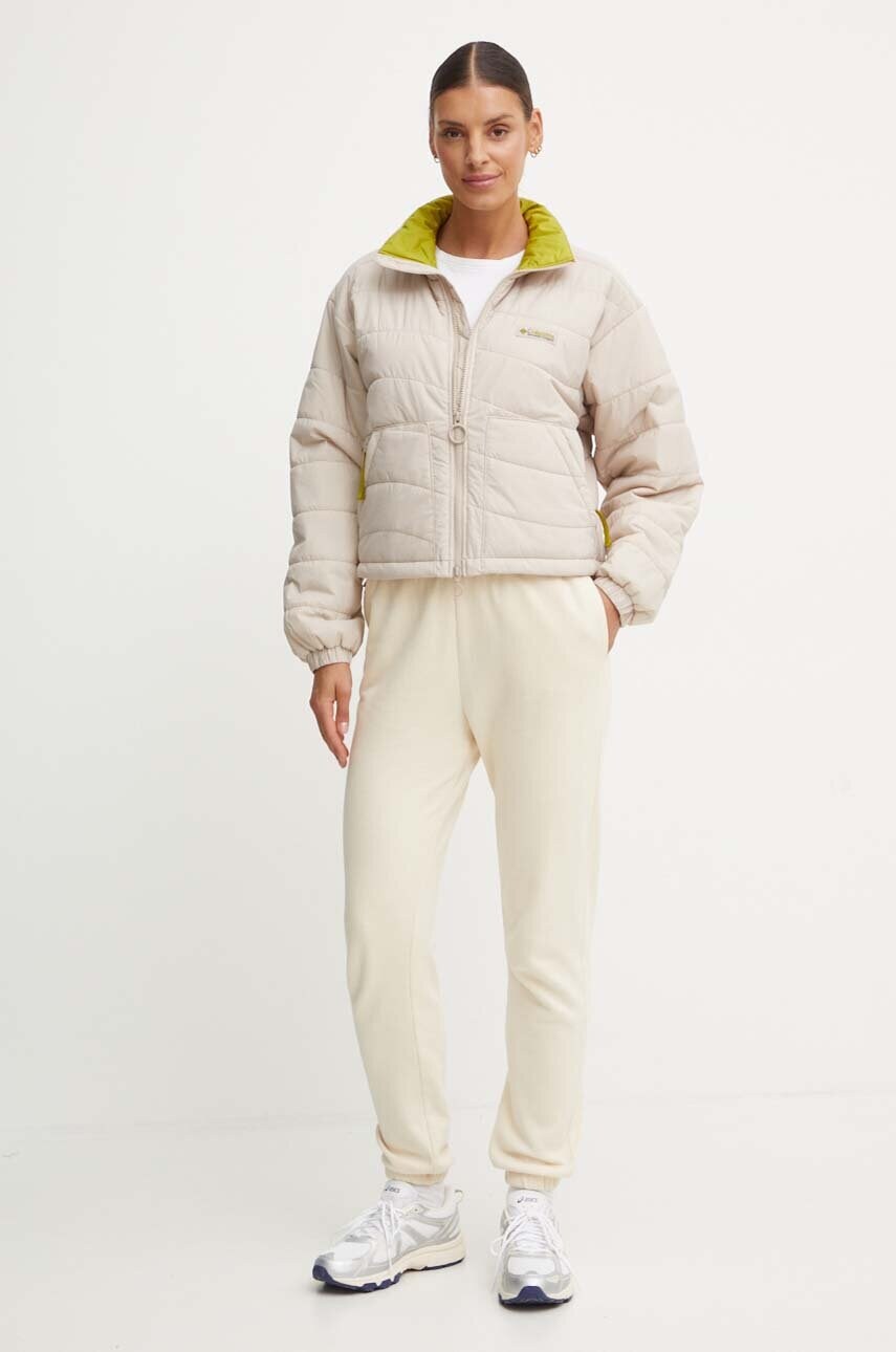 Куртка Columbia Wallowa Insulated жіноча колір сірий перехідна oversize 2090751