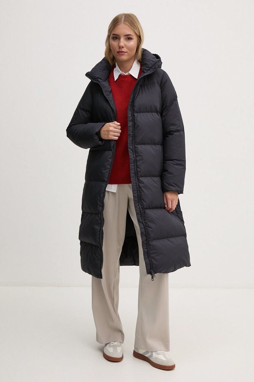 Пухова куртка Tommy Hilfiger жіноча колір синій зимова WW0WW43784