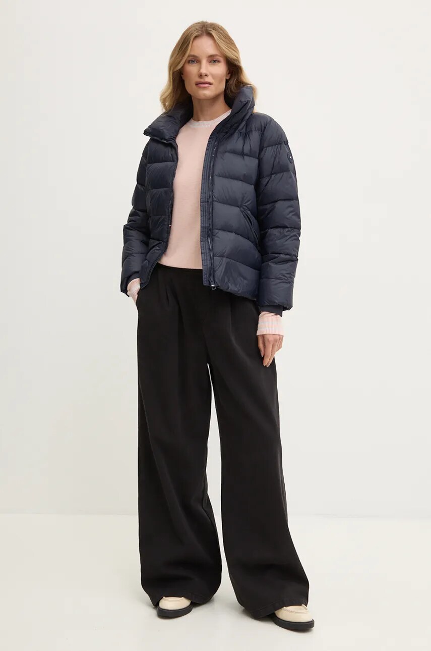 Пухова куртка Tommy Hilfiger жіноча колір синій зимова WW0WW43118