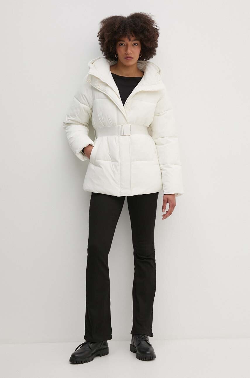 Куртка Calvin Klein Jeans жіноча колір білий зимова J20J224107