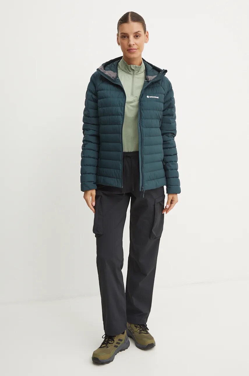 Спортивна пухова куртка Montane Resolve колір бірюзовий gore-tex FRESH16