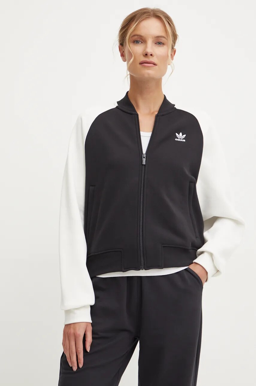 Кофта adidas Originals жіноча колір чорний візерунок IZ2832