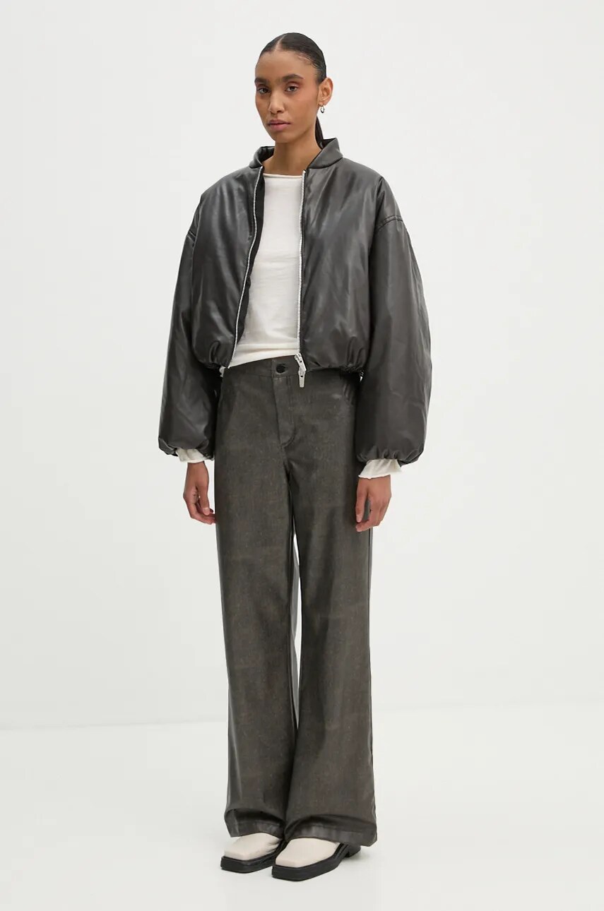 Пухова куртка A.L.C. Mitchell жіноча колір коричневий зимова oversize 1JAKT00879
