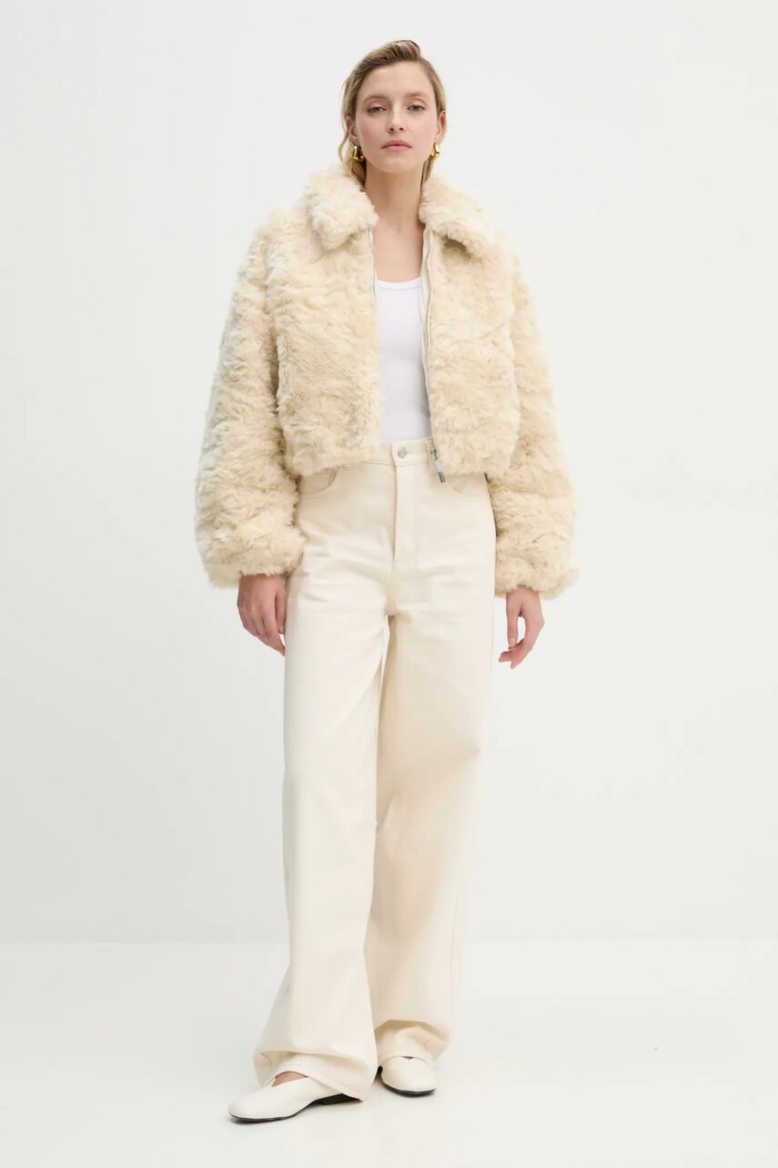 Пухова куртка A.L.C. Esme жіноча колір бежевий зимова oversize 1JAKT00878