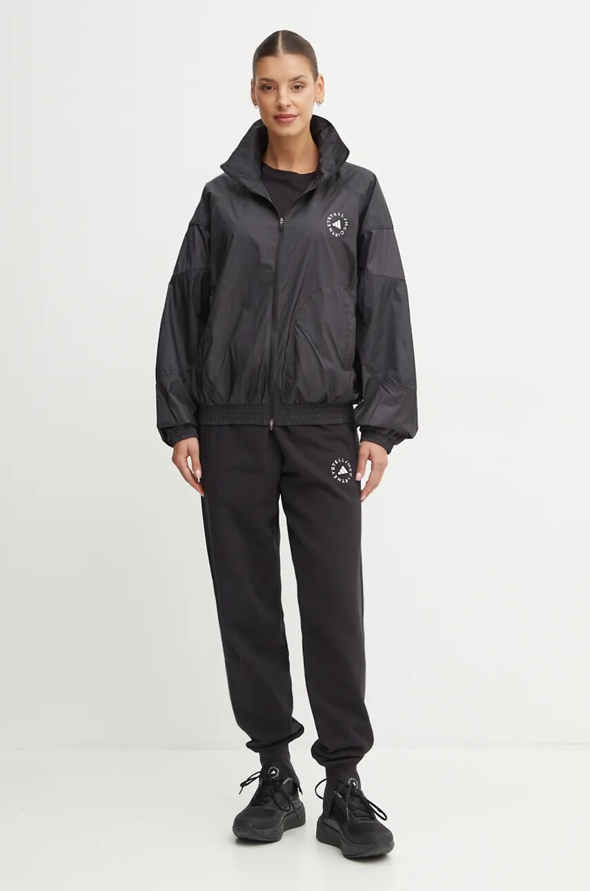 Вітровка adidas by Stella McCartney колір чорний перехідна oversize JF8728