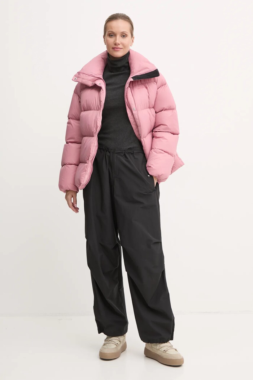 Пухова куртка Peak Performance Down Puffer жіноча колір рожевий зимова G79031